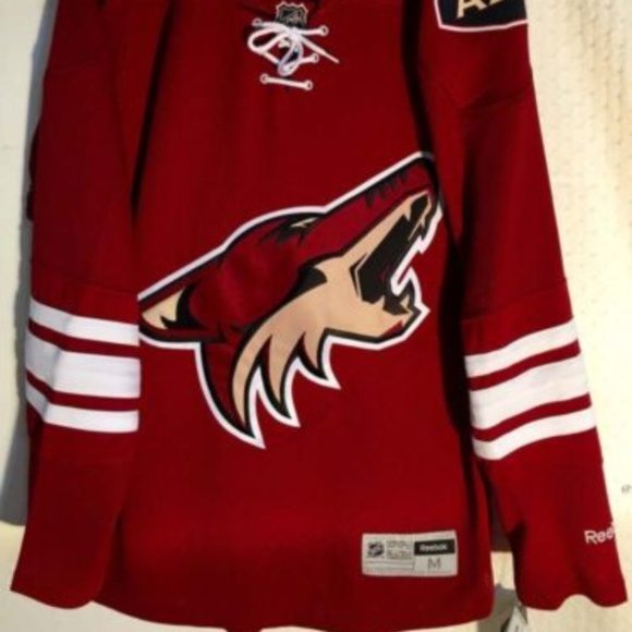 REEBOK ARIZONA COYOTES PREMIER JERSEY Red Size S, M,L,XL,2X NEW w TAGS - Picture 2 of 5